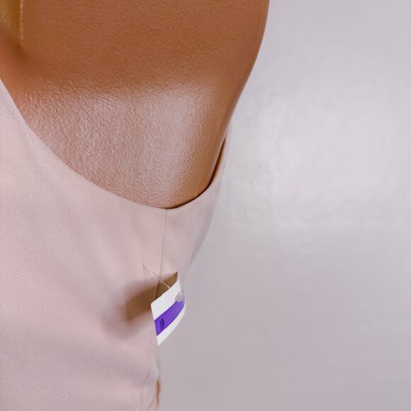 Bill Levkoff #Levkoff Keyhole Neck Chiffon Gown Bridesmaid Maxi Dress Pink 6 NWT - Picture 10 of 12